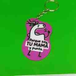 keychain - flork - because i'm your mom, period - mother's day