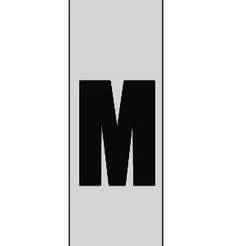 Keychain Car License Plate Letter M