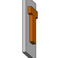 Keychain Car Plate Nameplate LETTER T