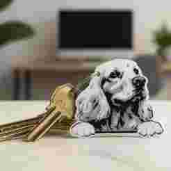 keychain Cocker Spaniel