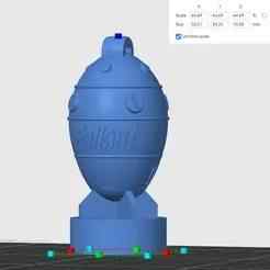 Keychain Fallout nuclear mini charge