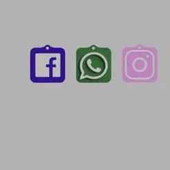 Keychains Social networks NFC