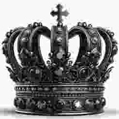 King Crown 3D Print – Christian Cross Decorative Showpiece Sculpture