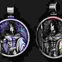 King Leonid Spartan Pendant 3D Model