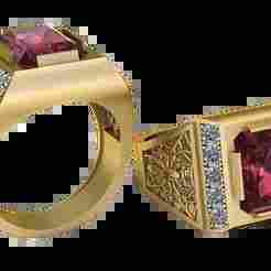 King's Legacy Signet Ring 3D Printable Model