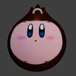 Kirby Keychain - Donkey Kong Hat Transformation - Super Smash Bros - Ready to Print