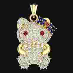 Kitty pendant - Hello kitty - Womens pendant - N917211