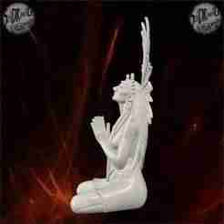 Kneeling Native Woman with Headdress – SoliDRawinGs SG1006