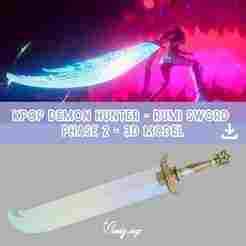 Kpop demon hunters Rumi sword weapon phase 2