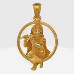 Krishna Pendant Keychain N1