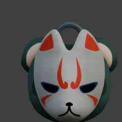 Kuma Bear Head Keychain - Japanese Cartoon Mascot - Anime Style - Ready to Print