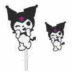 Kuromi character keychain keychain cake topper
