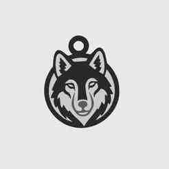 Kurt Figürlü 3D Anahtarlık | Wolf Head 3D Keychain