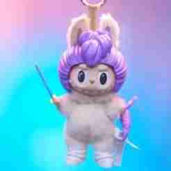 Labubu Accessories Toys - Rumi Set Cosplay (Hair - Weapon - lightstick) KPop Demon Hunters