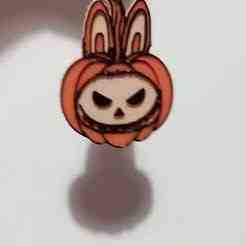 Labubu Halloween pumpkin key chain