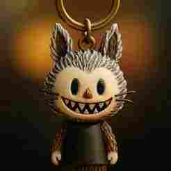 Labubu-Inspired Keychain STL – Mischievous Creature Charm for 3D Printing