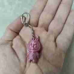 Labubu keychain figure