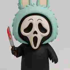 Labubu Scary Movie - Halloween 3D Figure