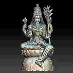 Lalitha Devi idol statue 3d