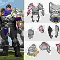 League of Legends - Garen Armor - DIY Cosplay Wearable Armor - Pepakura EVA Foam Template - PDO Pattern File Only
