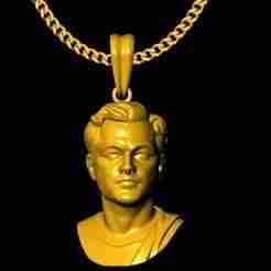 leonardo dicaprio scuplt pendant