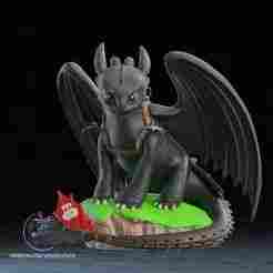 Life Size Toothless 3D Printer STL File