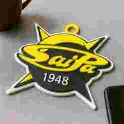Liiga SaiPa Lappeenranta keychain badge color printable and renderable