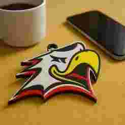 Liiga Vaasan Sport Turku keychain badge color printable and renderable