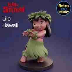 Lilo Hawaii / Lilo hawaiana - 3D figure Retro Infinity style (120mm) | vinyl collectible