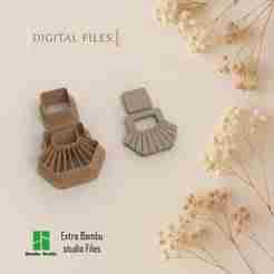 Linear Luxe Polymer Clay Cutters | Digital STL File | 4 Sizes