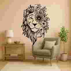 Lion Flower - Wall Art Multicolor