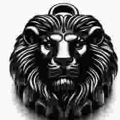 Lion Head Necklace 3D Print – Stylish Decorative Showpiece