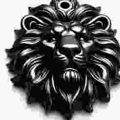 Lion Head Necklace 3D Print – Stylish Jewelry Showpiece