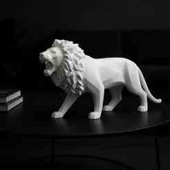 Lion in dark aesthetic for home decor