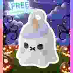 Little Ghost Keychain: Unicorn(Single Color)