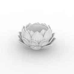 Lotus Flower Bowl 3D Printable Model