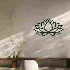 Lotus Flower Wall Decor Art