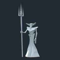 Low Poly MediEvil STL - Lord Zarok Character Model | 3D Printable Villain Figure | Evil Sorcerer Miniature | Retro PS1 Fan Art