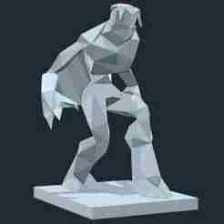 Low Poly Raziel STL - Legacy of Kain: Soul Reaver | 3D Printable Wraith Figure | Spectral Vampire Model | PS1 Retro Gaming Fan Art