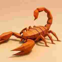 Low-Poly Scorpion – Stylized 3D Model for Print & Display