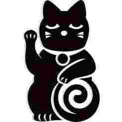 lucky cat 2 - 2D/3D Wall Art STL+SVG For CNC Router, Plasma, Waterjet, Laser & 3D Printer