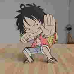 Luffy Chibi- Keychain 2D