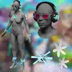 Luna Snow - Cool Summer cosplay headphones accessories glasses