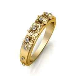 Luxurious Gold Rin Accent 3D model