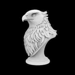 Majestic Hawk Bust 3D Printable Model