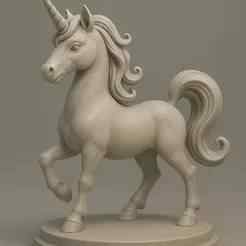 Majestic Unicorn Statue – 3D Printable Model