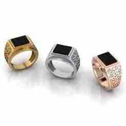 man gold jewelry ring