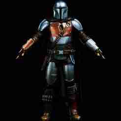 MANDALORIAN FULL COSPLAY with HELMET and JETPACK - FAN ART 3D PRINT MODEL