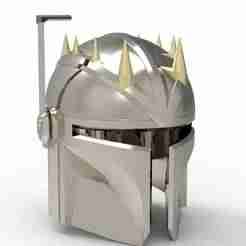 Mandalorian styled helmet