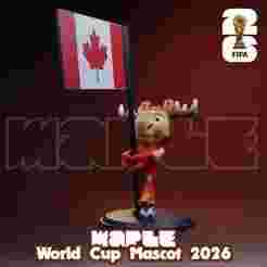 Maple With Flag : 3D Mascot World Cup 2026